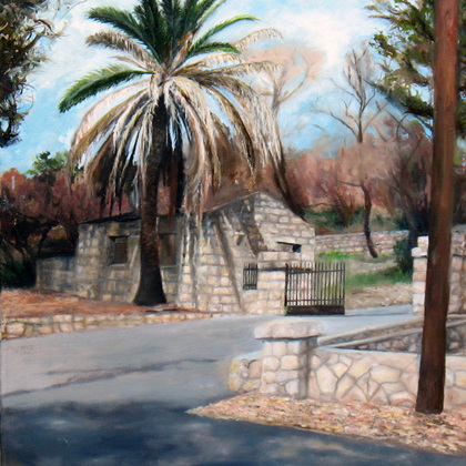 Burn Building Montecito Oil on Linen 16x20